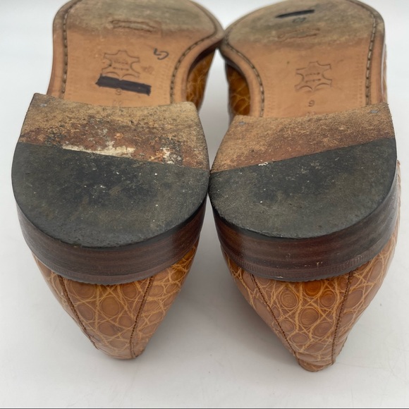Monticelli Genuine Alligator Shoes Size 9 - Picture 12 of 14